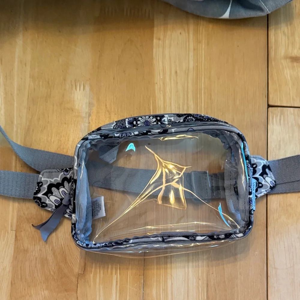 Vera Bradley Medley Clear Floral Trim Fanny Pack EUC - Picture 1 of 5